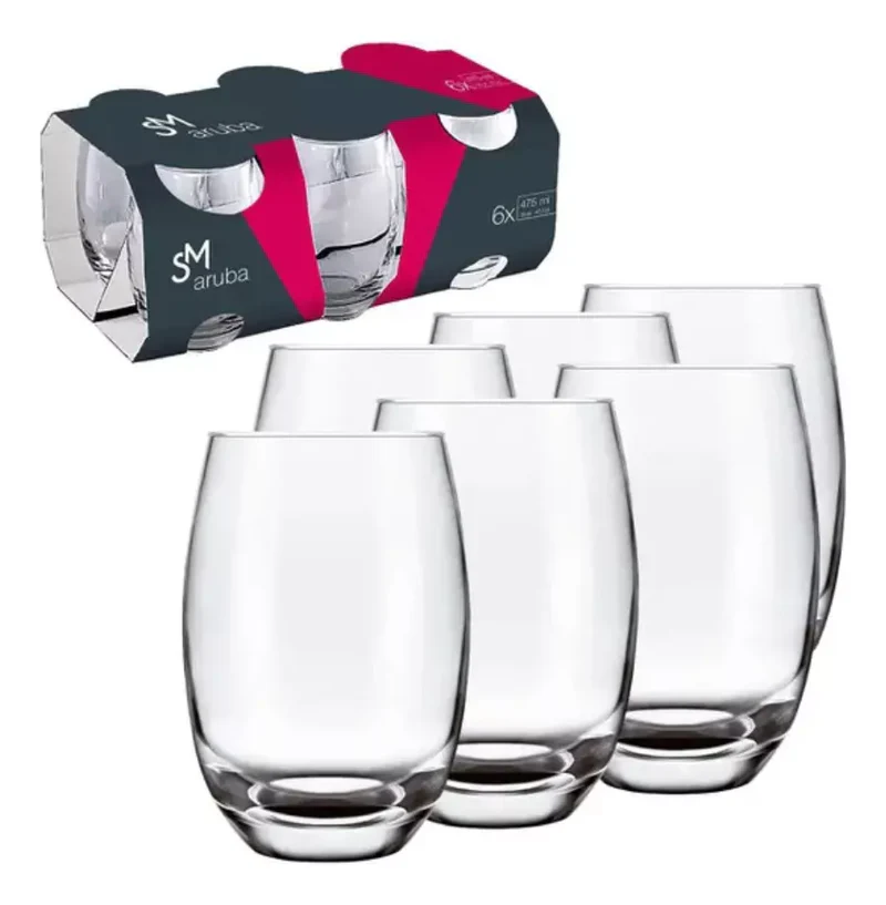 Kit com 15 Potes Herméticos de Vidro + 10 Copos